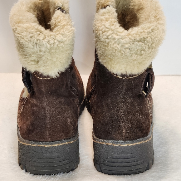 🐾 BareTraps Breesen Brown Suede Leather and Faux Fur Boots Size 7 - Picture 7 of 10